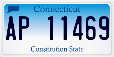 CT license plate AP11469