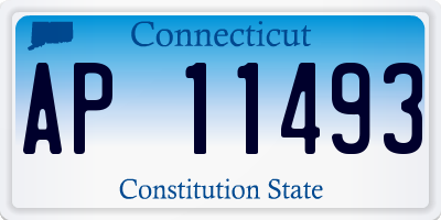 CT license plate AP11493