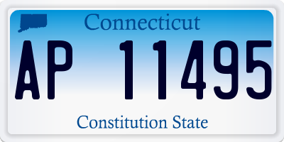 CT license plate AP11495