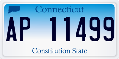CT license plate AP11499
