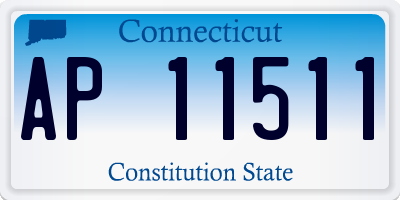 CT license plate AP11511