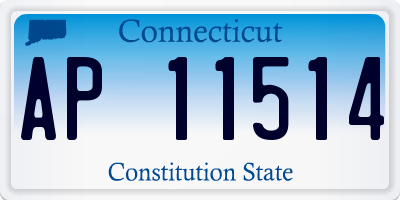 CT license plate AP11514