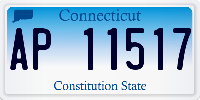 CT license plate AP11517