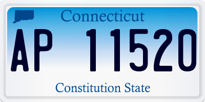 CT license plate AP11520