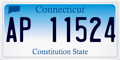 CT license plate AP11524
