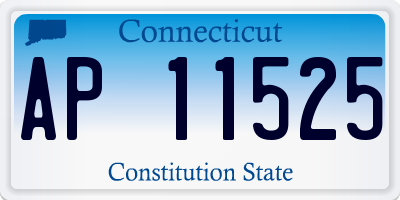 CT license plate AP11525