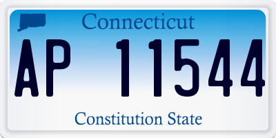 CT license plate AP11544