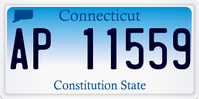 CT license plate AP11559