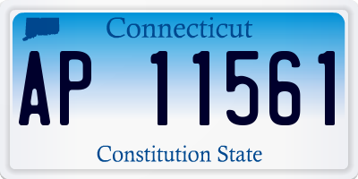 CT license plate AP11561