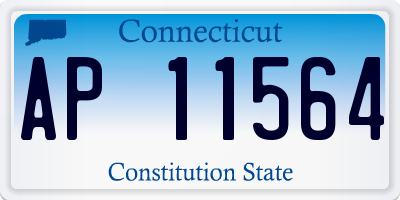 CT license plate AP11564
