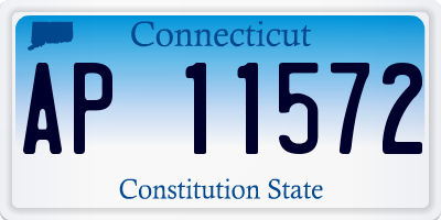 CT license plate AP11572