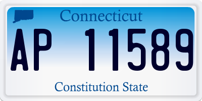 CT license plate AP11589