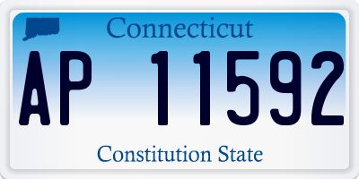 CT license plate AP11592