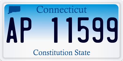 CT license plate AP11599