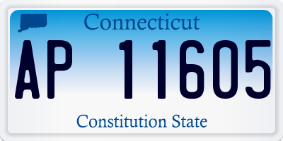 CT license plate AP11605