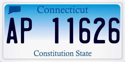 CT license plate AP11626