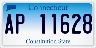 CT license plate AP11628