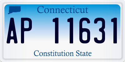 CT license plate AP11631