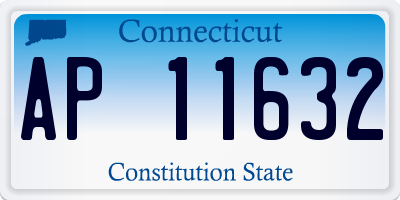 CT license plate AP11632