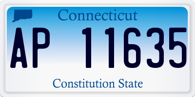 CT license plate AP11635