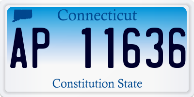 CT license plate AP11636