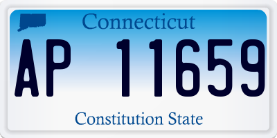 CT license plate AP11659