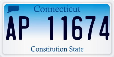 CT license plate AP11674
