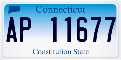 CT license plate AP11677