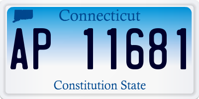 CT license plate AP11681