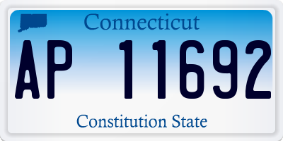CT license plate AP11692