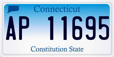 CT license plate AP11695
