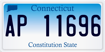 CT license plate AP11696