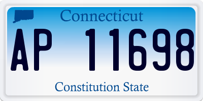 CT license plate AP11698