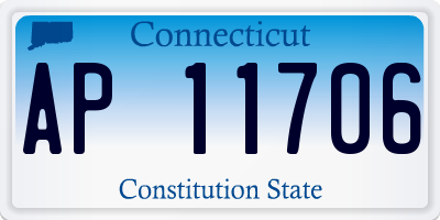 CT license plate AP11706