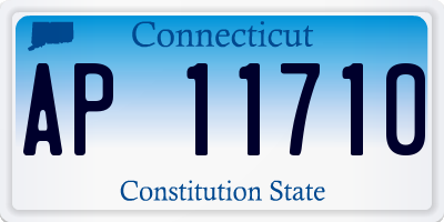 CT license plate AP11710