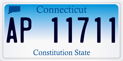 CT license plate AP11711
