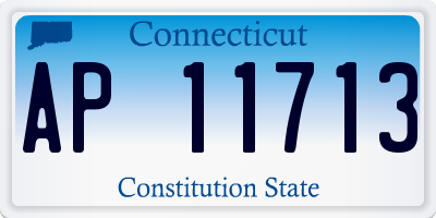 CT license plate AP11713