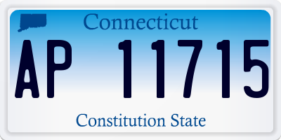 CT license plate AP11715