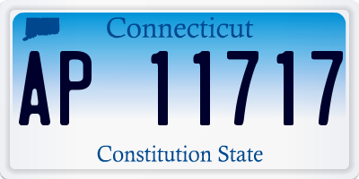 CT license plate AP11717
