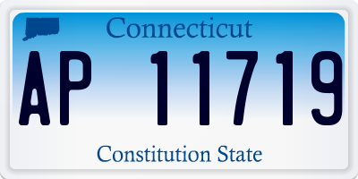 CT license plate AP11719