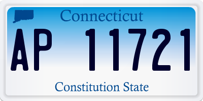 CT license plate AP11721