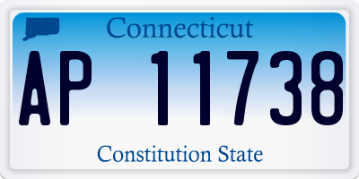 CT license plate AP11738