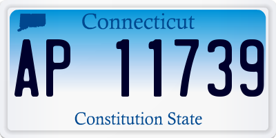 CT license plate AP11739