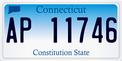 CT license plate AP11746