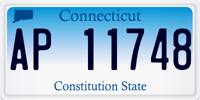CT license plate AP11748
