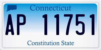CT license plate AP11751