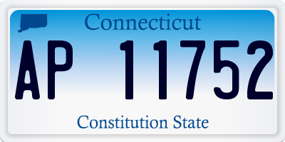 CT license plate AP11752