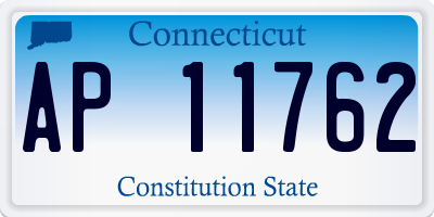 CT license plate AP11762
