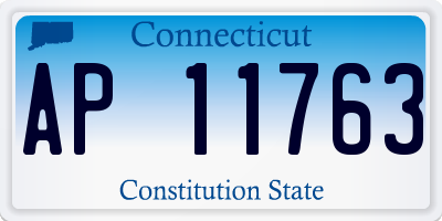 CT license plate AP11763