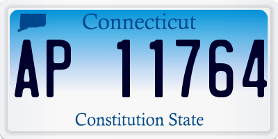 CT license plate AP11764